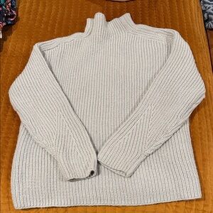 Ann Taylor Light Gray Turtleneck Sweater